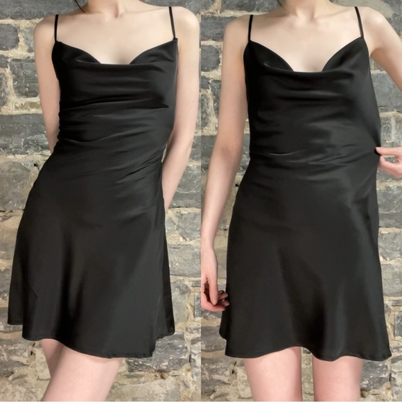 GARAGE Addison Fit and Flare Black Mini Dress - Picture 5 of 5